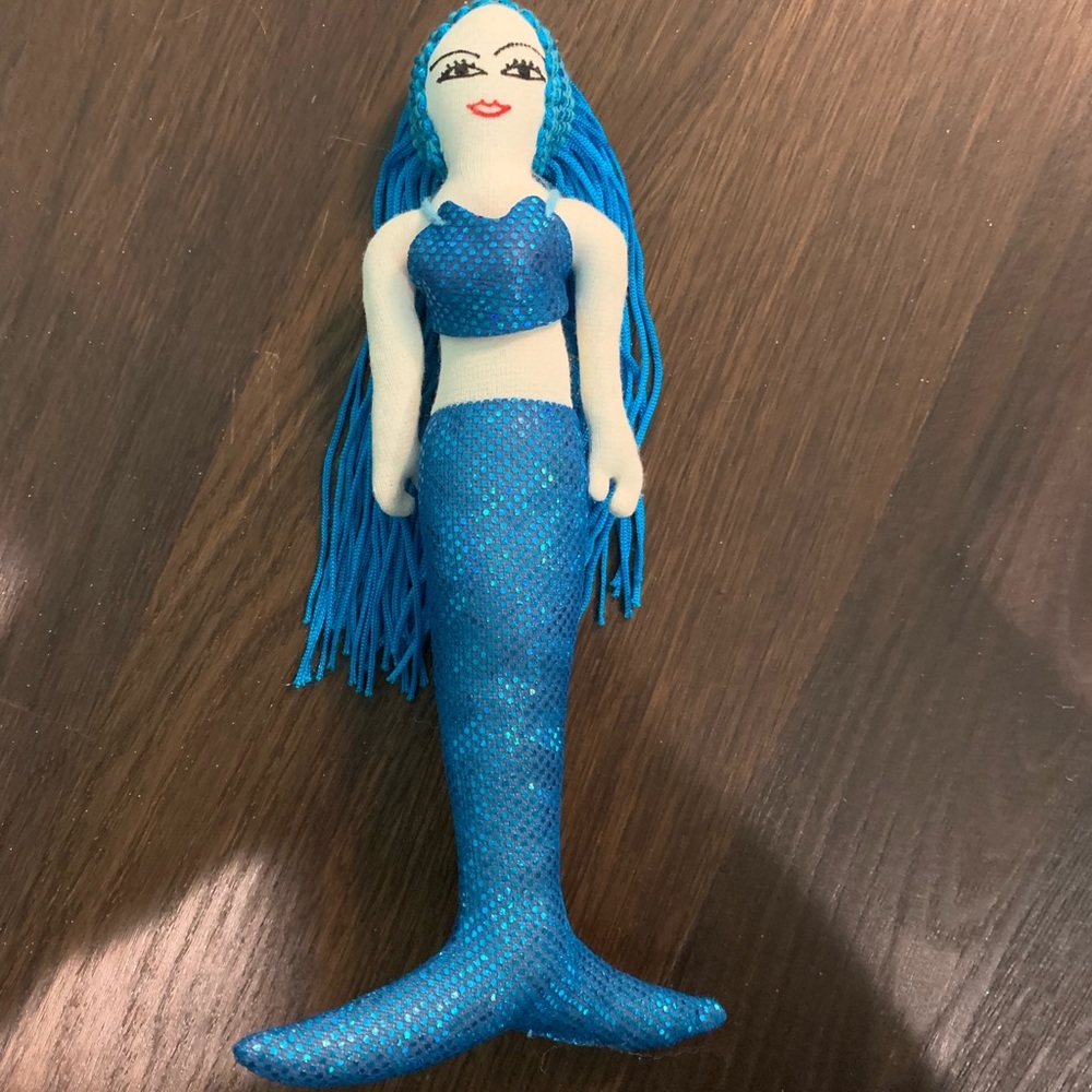 Handmade ocean mermaid doll plush toy for girls